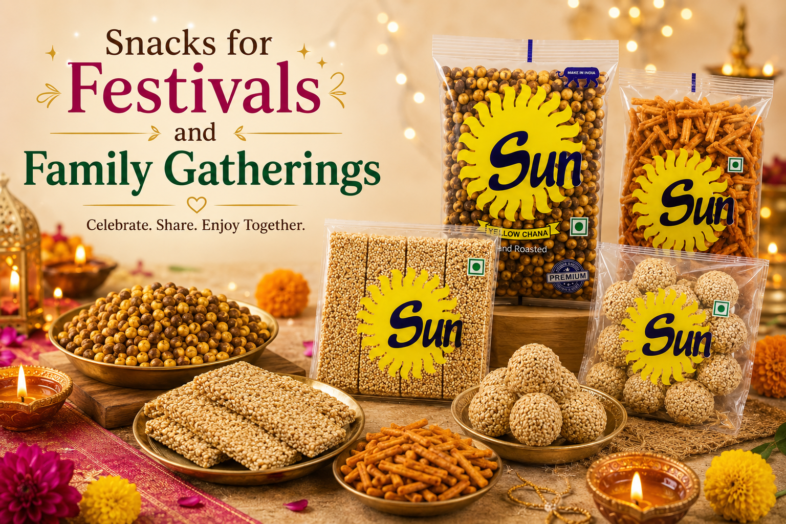 Sun Products snacks for festivals and family gatherings